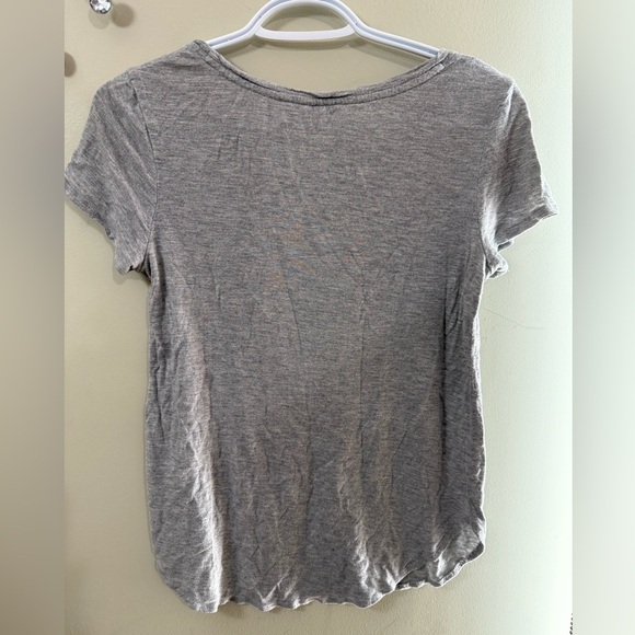 Gray Graphic Snake Print Women's Top - Picture 2 of 4